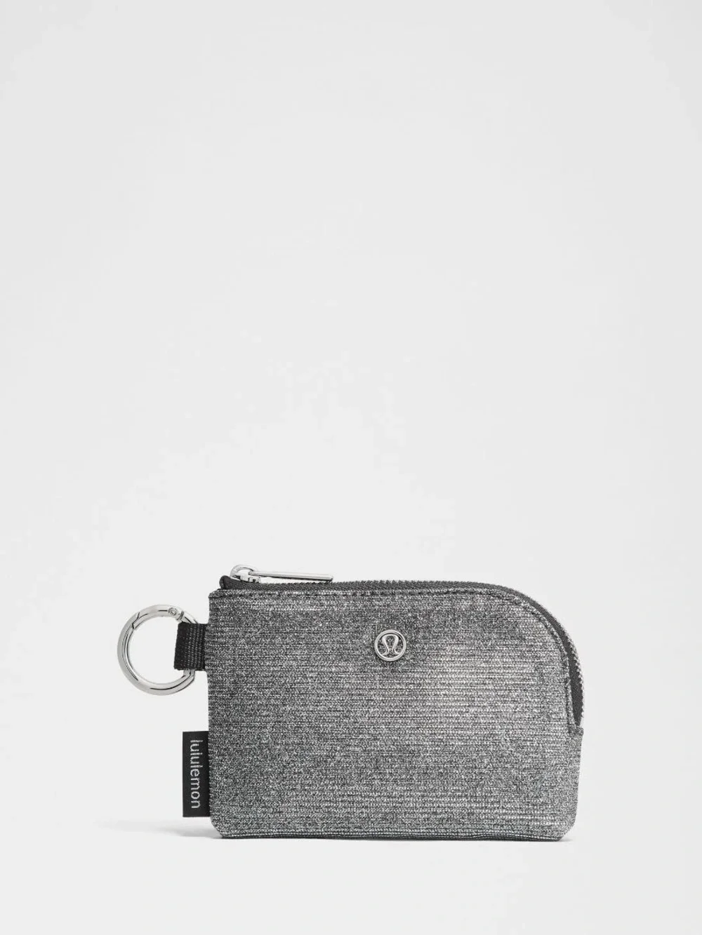 lululemon athletica Metallic Silver Key & Card Pouch